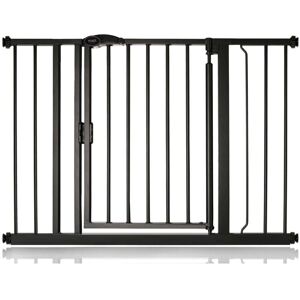 Bettacare - Auto Close Pet Gate, 103.8cm - 110.8cm, Matt Black, Pressure Fit Stair Gate for Dog & Puppy Bettacare - Auto Close Pet Gate, 103.8cm - 110.8cm, Matt Black, Pressure Fit Stair Gate for Dog & Puppy