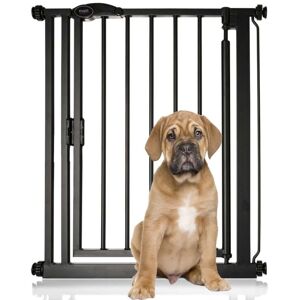 Bettacare - Auto Close Pet Gate, 68.5cm - 75cm, Matt Black, Narrow, Narrow Pressure Fit Stair Gate for Dog & Puppy Bettacare - Auto Close Pet Gate, 68.5cm - 75cm, Matt Black, Narrow, Narrow Pressure Fit Stair Gate for Dog & Puppy