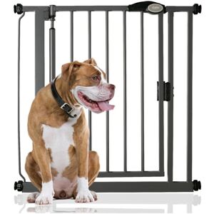 Bettacare - Auto Close Pet Gate, 75cm - 82cm, Slate Grey, Pressure Fit Stair Gate for Dog & Puppy Bettacare - Auto Close Pet Gate, 75cm - 82cm, Slate Grey, Pressure Fit Stair Gate for Dog & Puppy