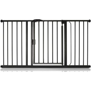 Bettacare - Auto Close Pet Gate, 139.8cm - 146.8cm, Matt Black, Pressure Fit Stair Gate for Dog & Puppy Bettacare - Auto Close Pet Gate, 139.8cm - 146.8cm, Matt Black, Pressure Fit Stair Gate for Dog & Puppy