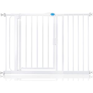 Bettacare - Auto Close Pet Gate, 118.2cm - 125.2cm, White, Pressure Fit Stair Gate for Dog & Puppy Bettacare - Auto Close Pet Gate, 118.2cm - 125.2cm, White, Pressure Fit Stair Gate for Dog & Puppy