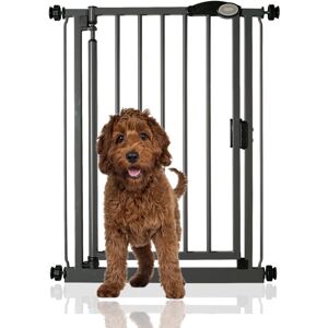 Bettacare - Auto Close Pet Gate, 68.5cm - 75cm, Slate Grey, Narrow, Narrow Pressure Fit Stair Gate for Dog & Puppy Bettacare - Auto Close Pet Gate, 68.5cm - 75cm, Slate Grey, Narrow, Narrow Pressure Fit Stair Gate for Dog & Puppy