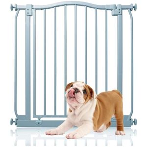 Bettacare - Curved Top Dog Gate, 71cm - 80cm, Matt Grey, Pressure Fit Pet Gate for Dog and Puppy, Pet and Dog Barrier Bettacare - Curved Top Dog Gate, 71cm - 80cm, Matt Grey, Pressure Fit Pet Gate for Dog and Puppy, Pet and Dog Barrier