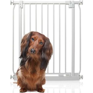 Bettacare - Elite Pressure Dog Gate Narrow, 65.5cm - 74.5cm, Matt White, Narrow Pressure Fit Pet Gate for Dog and Puppy Bettacare - Elite Pressure Dog Gate Narrow, 65.5cm - 74.5cm, Matt White, Narrow Pressure Fit Pet Gate for Dog and Puppy