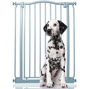 Bettacare - Extra Tall Curved Top Dog Gate, 71cm - 80cm, Matt Grey, Extra Tall 100cm in Height, Pressure Fit Pet Gate Bettacare - Extra Tall Curved Top Dog Gate, 71cm - 80cm, Matt Grey, Extra Tall 100cm in Height, Pressure Fit Pet Gate