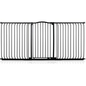 Bettacare - Extra Tall Curved Top Dog Gate, 197cm - 206cm, Matt Black, Extra Tall 100cm in Height, Pressure Fit Pet Gate Bettacare - Extra Tall Curved Top Dog Gate, 197cm - 206cm, Matt Black, Extra Tall 100cm in Height, Pressure Fit Pet Gate