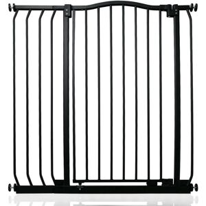 Bettacare - Extra Tall Curved Top Dog Gate, 89cm - 98cm, Matt Black, Extra Tall 100cm in Height, Pressure Fit Pet Gate Bettacare - Extra Tall Curved Top Dog Gate, 89cm - 98cm, Matt Black, Extra Tall 100cm in Height, Pressure Fit Pet Gate