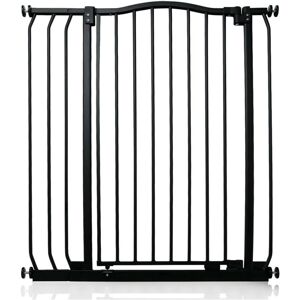Bettacare - Extra Tall Curved Top Dog Gate, 80cm - 89cm, Matt Black, Extra Tall 100cm in Height, Pressure Fit Pet Gate Bettacare - Extra Tall Curved Top Dog Gate, 80cm - 89cm, Matt Black, Extra Tall 100cm in Height, Pressure Fit Pet Gate
