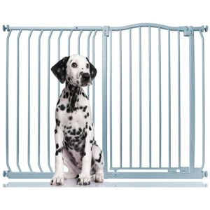 Bettacare Extra Tall Curved Top Dog Gate, 125cm - 134cm, Matt Grey, Extra Tall 100cm in Height, Pressure Fit Pet Gate Bettacare Extra Tall Curved Top Dog Gate, 125cm - 134cm, Matt Grey, Extra Tall 100cm in Height, Pressure Fit Pet Gate