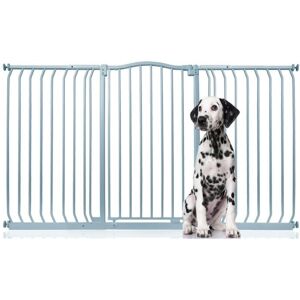 Bettacare - Extra Tall Curved Top Dog Gate, 161cm - 170cm, Matt Grey, Extra Tall 100cm in Height, Pressure Fit Pet Gate Bettacare - Extra Tall Curved Top Dog Gate, 161cm - 170cm, Matt Grey, Extra Tall 100cm in Height, Pressure Fit Pet Gate