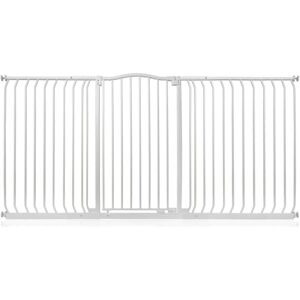 Bettacare - Extra Tall Curved Top Dog Gate, 188cm - 197cm, Matt White, Extra Tall 100cm in Height, Pressure Fit Pet Gate Bettacare - Extra Tall Curved Top Dog Gate, 188cm - 197cm, Matt White, Extra Tall 100cm in Height, Pressure Fit Pet Gate