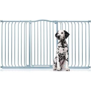 Bettacare - Extra Tall Curved Top Dog Gate, 170cm - 179cm, Matt Grey, Extra Tall 100cm in Height, Pressure Fit Pet Gate Bettacare - Extra Tall Curved Top Dog Gate, 170cm - 179cm, Matt Grey, Extra Tall 100cm in Height, Pressure Fit Pet Gate