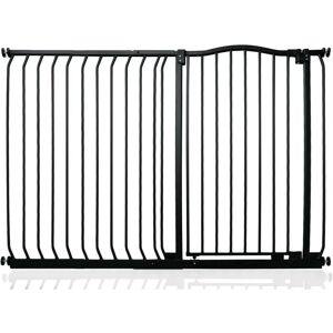 Bettacare - Extra Tall Curved Top Dog Gate, 134cm - 143cm, Matt Black, Extra Tall 100cm in Height, Pressure Fit Pet Gate Bettacare - Extra Tall Curved Top Dog Gate, 134cm - 143cm, Matt Black, Extra Tall 100cm in Height, Pressure Fit Pet Gate