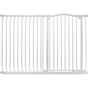Bettacare - Extra Tall Curved Top Dog Gate, 134cm - 143cm, Matt White, Extra Tall 100cm in Height, Pressure Fit Pet Gate Bettacare - Extra Tall Curved Top Dog Gate, 134cm - 143cm, Matt White, Extra Tall 100cm in Height, Pressure Fit Pet Gate