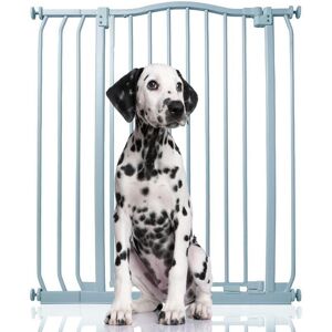 Bettacare - Extra Tall Curved Top Dog Gate, 80cm - 89cm, Matt Grey, Extra Tall 100cm in Height, Pressure Fit Pet Gate Bettacare - Extra Tall Curved Top Dog Gate, 80cm - 89cm, Matt Grey, Extra Tall 100cm in Height, Pressure Fit Pet Gate