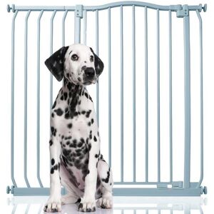Bettacare - Extra Tall Curved Top Dog Gate, 98cm - 107cm, Matt Grey, Extra Tall 100cm in Height, Pressure Fit Pet Gate Bettacare - Extra Tall Curved Top Dog Gate, 98cm - 107cm, Matt Grey, Extra Tall 100cm in Height, Pressure Fit Pet Gate