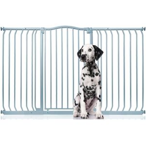 Bettacare - Extra Tall Curved Top Dog Gate, 152cm - 161cm, Matt Grey, Extra Tall 100cm in Height, Pressure Fit Pet Gate Bettacare - Extra Tall Curved Top Dog Gate, 152cm - 161cm, Matt Grey, Extra Tall 100cm in Height, Pressure Fit Pet Gate
