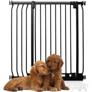 Bettacare - Extra Tall Elite Dog Gate, 89cm - 98cm, Matt Black, Extra Tall 96.8cm in Height, Pressure Fit Pet Gate Bettacare - Extra Tall Elite Dog Gate, 89cm - 98cm, Matt Black, Extra Tall 96.8cm in Height, Pressure Fit Pet Gate