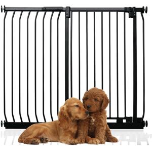 Bettacare Extra Tall Elite Dog Gate, 107cm - 116cm, Matt Black, Extra Tall 96.8cm in Height, Pressure Fit Pet Gate Bettacare Extra Tall Elite Dog Gate, 107cm - 116cm, Matt Black, Extra Tall 96.8cm in Height, Pressure Fit Pet Gate