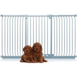 Bettacare - Extra Tall Elite Dog Gate, 197cm - 206cm, Matt Grey, Extra Tall 96.8cm in Height, Pressure Fit Pet Gate Bettacare - Extra Tall Elite Dog Gate, 197cm - 206cm, Matt Grey, Extra Tall 96.8cm in Height, Pressure Fit Pet Gate