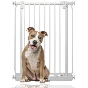 Bettacare - Extra Tall Elite Narrow Dog Gate, 65.5cm - 74.5cm, Matt White, Extra Tall 96.8cm in Height, Pressure Fit Pet Gate Bettacare - Extra Tall Elite Narrow Dog Gate, 65.5cm - 74.5cm, Matt White, Extra Tall 96.8cm in Height, Pressure Fit Pet Gate