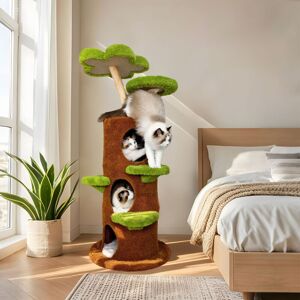 BingoPaw 148 cm Cat Tree Cactus Cat Tower Activity Centre Cat Play House Scratching Post BingoPaw 148 cm Cat Tree Cactus Cat Tower Activity Centre Cat Play House Scratching Post