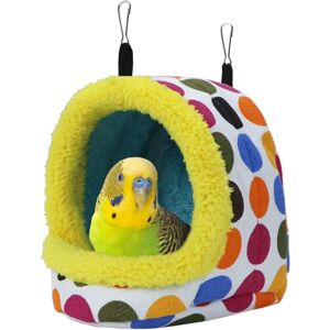 GROOFOO Bird Hanging Hammock Winter Warm Parrot Nest House Bed Plush Snuggle Pet Cave Hammock Toy for Conure Lovebird Budgie Parakeet Cockatiel Cage GROOFOO Bird Hanging Hammock Winter Warm Parrot Nest House Bed Plush Snuggle Pet Cave Hammock Toy for Conure Lovebird Budgie Parakeet Cockatiel Cage