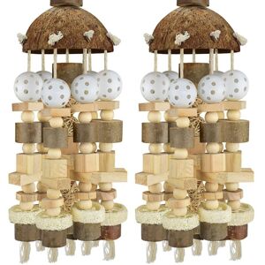 TLILY Bird Parrot Toy, Large Parrot Toy Natural Wooden Blocks Bird Chewing Toy Parrot Cage Bite Toy Suits for Macaws Parrots TLILY Bird Parrot Toy, Large Parrot Toy Natural Wooden Blocks Bird Chewing Toy Parrot Cage Bite Toy Suits for Macaws Parrots