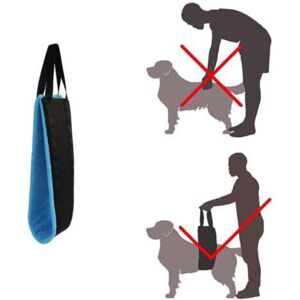 MCBOSON blue Portable dog carrier for hind legs, hip support harness to help lift the rear, for cruciate ligament rehabilitation assisted by a dog. MCBOSON blue Portable dog carrier for hind legs, hip support harness to help lift the rear, for cruciate ligament rehabilitation assisted by a dog.