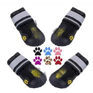 SERBIA Bottes Chien, 4 pcs Chien Chaussure avec Résistant à l'usure, Anti-Slip intérieur Robuste, et Bande élastique pour Taille Moyenne et Grande Chien(8) SERBIA Bottes Chien, 4 pcs Chien Chaussure avec Résistant à l'usure, Anti-Slip intérieur Robuste, et Bande élastique pour Taille Moyenne et Grande Chien(8)