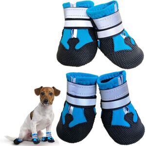 Serbia - Bottes Chien, 4pcs Chaussures Chien Imperméable avec Sangles Antidérapante Réfléchissante, Bottes de Protection pour Chien pour Chiot Petits Serbia - Bottes Chien, 4pcs Chaussures Chien Imperméable avec Sangles Antidérapante Réfléchissante, Bottes de Protection pour Chien pour Chiot Petits