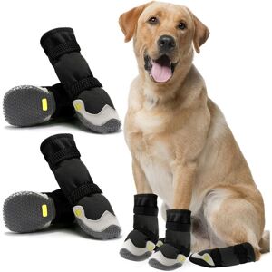 Serbia - Bottes pour Chien de Protection, Thermique Long Tube Chaussures pour Chiens, Protecteur de Patte de Chien en Cuir Microfibre Respirant avec Serbia - Bottes pour Chien de Protection, Thermique Long Tube Chaussures pour Chiens, Protecteur de Patte de Chien en Cuir Microfibre Respirant avec