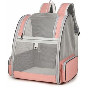 HÉLOISE Carrier Bag for Cats Small Dogs 7.5kg, Breathable Mesh Backpack for Small Pets, Spacious Foldable with Removable Plush Mattress, Basket for Travel on HÉLOISE Carrier Bag for Cats Small Dogs 7.5kg, Breathable Mesh Backpack for Small Pets, Spacious Foldable with Removable Plush Mattress, Basket for Travel on