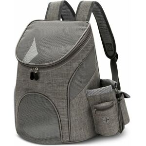 HOOPZI Cat Backpack Carrier Bag for Dog Small Animals for Hiking Train Travel Car Restaurant Foldable Portable Backpack Pets Up to 12 kg Gray HOOPZI Cat Backpack Carrier Bag for Dog Small Animals for Hiking Train Travel Car Restaurant Foldable Portable Backpack Pets Up to 12 kg Gray
