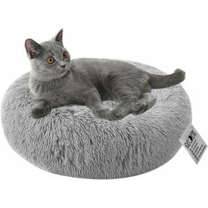 HOOPZI Cat Bed Dog Bed Round Soft Pet Bed Donut Dog Bed Nest Deep Sleep Pet Thick Mattress Dog Bed Suitable for Cat Puppies Kitten Small Pets - Light gray HOOPZI Cat Bed Dog Bed Round Soft Pet Bed Donut Dog Bed Nest Deep Sleep Pet Thick Mattress Dog Bed Suitable for Cat Puppies Kitten Small Pets - Light gray