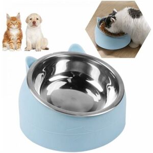 Cyslmuk - Cat Bowl, Pet Bowl Set, Raised and Tilted Cat Bowl, Small Dog Bowl, Removable Bowl for Cats and Dogs, 15° Tilted Raised Stand, 200ML Cat Cyslmuk - Cat Bowl, Pet Bowl Set, Raised and Tilted Cat Bowl, Small Dog Bowl, Removable Bowl for Cats and Dogs, 15° Tilted Raised Stand, 200ML Cat
