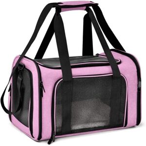BEIJIYI Cat Carrier, Foldable Pet Carrier, Pet Carrier Bag, Breathable Carrier for Small Dogs, Cats (S, Pink) BEIJIYI Cat Carrier, Foldable Pet Carrier, Pet Carrier Bag, Breathable Carrier for Small Dogs, Cats (S, Pink)