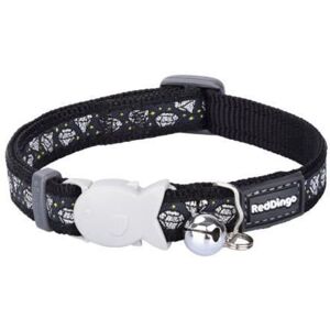 Cat Collar - Red Dingo - Black - 12 mm - 20/32 cm - Bell and Safety Cat Collar - Red Dingo - Black - 12 mm - 20/32 cm - Bell and Safety