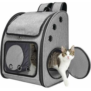 Dewdat - Cat Dog Backpack Cat Carrier Bag Small Dog Cat Backpack with Safety Leash + Bowl for Train/Car/Restaurant/Air Travel Dewdat - Cat Dog Backpack Cat Carrier Bag Small Dog Cat Backpack with Safety Leash + Bowl for Train/Car/Restaurant/Air Travel