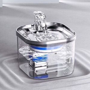 YMYNY Cat Drinking Fountain, 2L Automatic Stainless Steel Cat Water Dispenser, Ultra-Quiet Pet Drinking Fountain, Dog Fountain, Water Bowl for Cats or Pets YMYNY Cat Drinking Fountain, 2L Automatic Stainless Steel Cat Water Dispenser, Ultra-Quiet Pet Drinking Fountain, Dog Fountain, Water Bowl for Cats or Pets