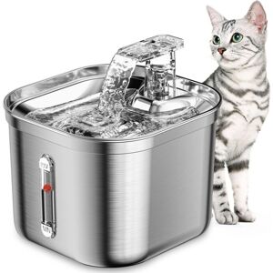 BEIJIYI Cat Fountain, 2.2L Stainless Steel Fountain, Ultra Quiet Water Pump, Dishwasher Safe Dog Water Dispenser BEIJIYI Cat Fountain, 2.2L Stainless Steel Fountain, Ultra Quiet Water Pump, Dishwasher Safe Dog Water Dispenser