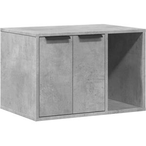 Vidaxl - Cat Litter Box Enclosure Concrete Grey 60x40x40 cm Engineered Wood Vidaxl - Cat Litter Box Enclosure Concrete Grey 60x40x40 cm Engineered Wood