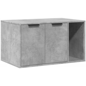 Vidaxl - Cat Litter Box Enclosure Concrete Grey 80x50x45 cm Engineered Wood Vidaxl - Cat Litter Box Enclosure Concrete Grey 80x50x45 cm Engineered Wood