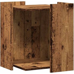 Cat Litter Box Enclosure Old Wood 42x42x51 cm Engineered Wood Vidaxl Cat Litter Box Enclosure Old Wood 42x42x51 cm Engineered Wood Vidaxl