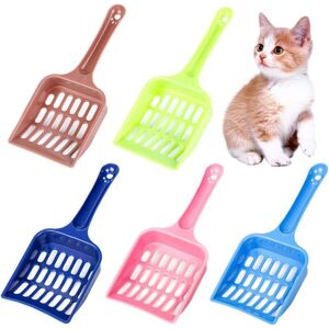 Readcly - Cat Litter Shovel m, Cat Litter Scoop, 5pcs Plastic Litter Scoop, Cat Litter Container, Kitten Litter Scoop, Pet Cleaning Tool with Readcly - Cat Litter Shovel m, Cat Litter Scoop, 5pcs Plastic Litter Scoop, Cat Litter Container, Kitten Litter Scoop, Pet Cleaning Tool with