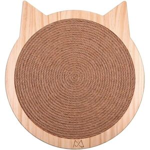 Tinor - Cat Shaped Scratching Mat for Cats Kittens Wall Mounted Sisal Scratching Board with Strong Suction Cup Solid Wood Cat Toy Furniture Tinor - Cat Shaped Scratching Mat for Cats Kittens Wall Mounted Sisal Scratching Board with Strong Suction Cup Solid Wood Cat Toy Furniture