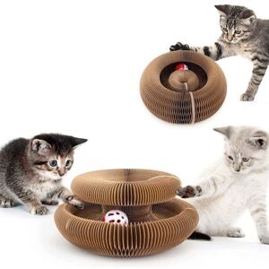 YMYNY Cat Toy, 2 in 1 Cat Scratching Post, Foldable Magic Scratching Post, Interesting Bell Ball Cat Toy, Foldable Interactive Cat Toy. mumu YMYNY Cat Toy, 2 in 1 Cat Scratching Post, Foldable Magic Scratching Post, Interesting Bell Ball Cat Toy, Foldable Interactive Cat Toy. mumu
