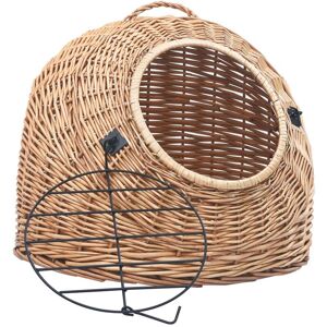 Cat Transporter 60x45x45 cm Natural Willow Vidaxl Cat Transporter 60x45x45 cm Natural Willow Vidaxl