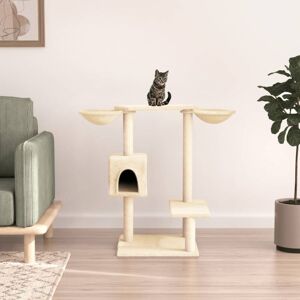 Cat Tree with Scratching Posts Cream 82 cm Vidaxl Cat Tree with Scratching Posts Cream 82 cm Vidaxl