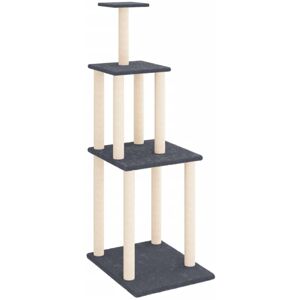Cat Tree with Sisal Scratching Posts Dark Grey 149 cm Vidaxl Cat Tree with Sisal Scratching Posts Dark Grey 149 cm Vidaxl